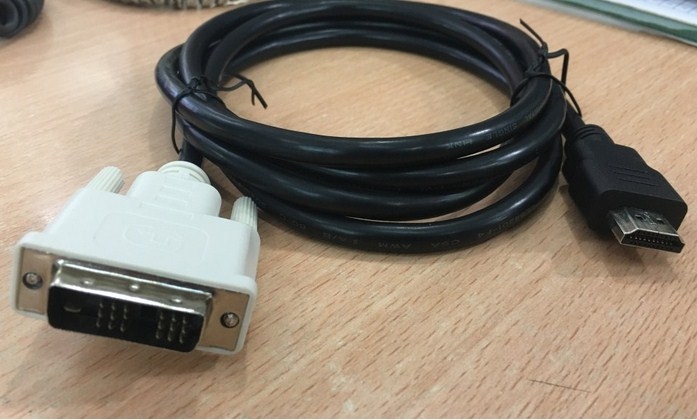 Cáp Chuyển Đổi HDMI Male to DVI-D 18+1 Male Original Dell Length 1.8M