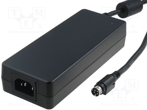 Adapter MEAN WELL GS120A48-R7B 48V 2.5A 120W For EtherWan Media Converters EL1032T Series Connector 4P Mini Din 10mm