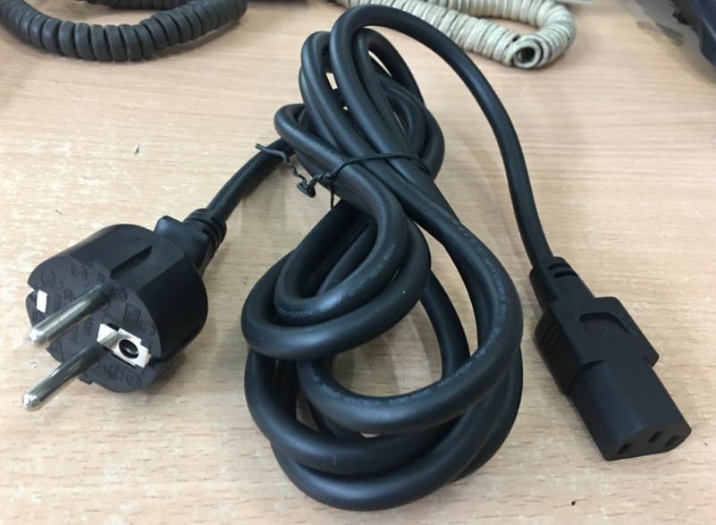 Dây Nguồn Máy Chủ IBM HP DELL LENOVO Server AC Power Cord Schuko CEE7 Euro Plug to IEC320 C13 H.R.SILVINE 203H EF-28 16A 10A 250V 18AWG 3x1.0mm Length 2.5M