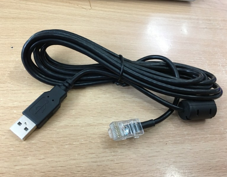 Cáp Máy Quét Mã Vạch CRA-C500-C298 Cable Scanner USB Type A 5V Host Power to RJ50 10 Pin Male 3M For Code Barcode Scanner CR950 CR900 CR1000 CR1400