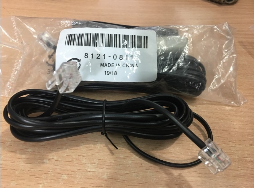 Dây Nhẩy Điện Thoại Bàn HP 8121-0811 Telephone 2 Wire RJ11 Male Cross Pinned Telephone Line Patch Cord Cable Length 3M