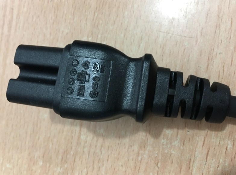 Dây Nguồn I-SHENG SP-022 IS-19 European Schuko Power Cord CEE 7/7 to C15 10A 250V 3x0.75mm² H05VV-F Cable OD 6.7mm Length 1.8M