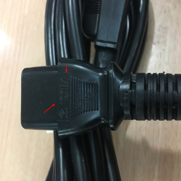 Dây Nguồn I-SHENG SP-301 IS-14 NEMA 5-15P to C13 AC Power Cord 12A 125V 3x1.25mm 16AWG Length 2.3M