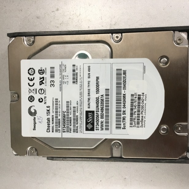 Ổ Cứng Máy Chủ Sun ST345056FSUN450G 450GB 15000RPM Fibre Channel 4GB/s 16MB Cache 3.5-inch Hard Drive