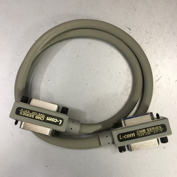 Cáp Kết Nối Chính Hãng L-Com CMB Series IEEE-488 GPIB Cable CMB24-1M GPIB Interface IEEE Male/Female Connector Chuẩn IEEE-488 GPIB 24 Pin interface Cable For PLC DCS SERVO Control Length 1M