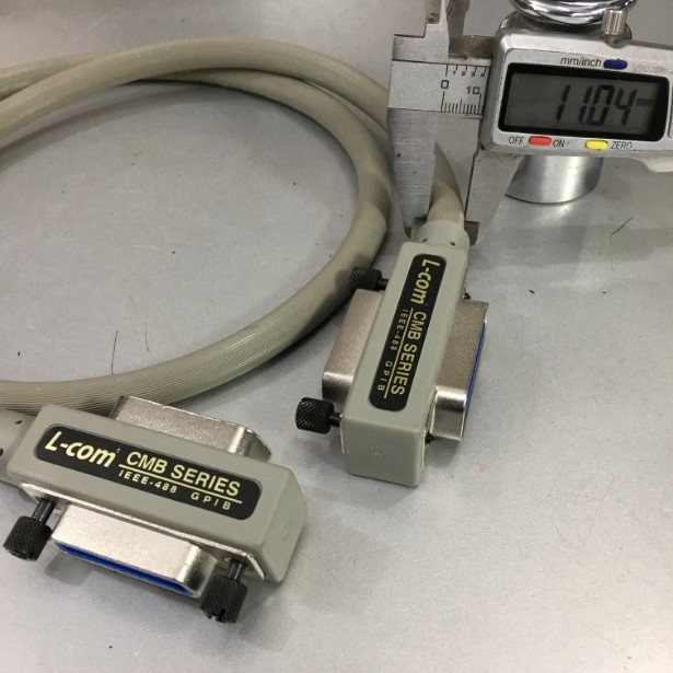 Cáp Kết Nối Chính Hãng L-Com CMB Series IEEE-488 GPIB Cable CMB24-1M GPIB Interface IEEE Male/Female Connector Chuẩn IEEE-488 GPIB 24 Pin interface Cable For PLC DCS SERVO Control Length 1M
