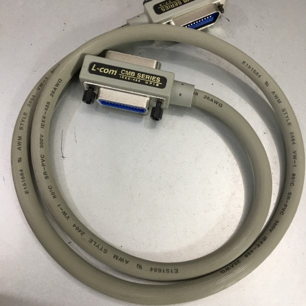 Cáp Kết Nối Chính Hãng L-Com CMB Series IEEE-488 GPIB Cable CMB24-1M GPIB Interface IEEE Male/Female Connector Chuẩn IEEE-488 GPIB 24 Pin interface Cable For PLC DCS SERVO Control Length 1M