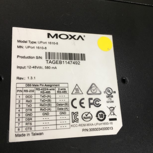 Bộ Chuyển Đổi MOXA UPort 1610-8 USB to 8 Port RS-232 Serial Hub For Điều Khiển Công Nghiệp, Thiết Bị Y Tế, Hệ Thống Giám Sát
