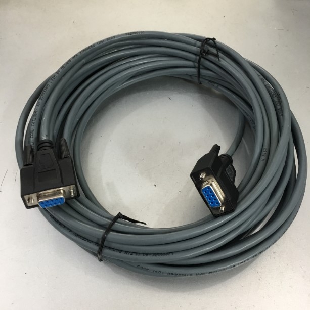 Cáp Kết Nối Máy Xét Nghiệm Sinh Hóa Tự Động BECKMAN COULTER AU-480 Với Máy Tính DATA Link RS232 Communication Crossover Null-Modem Serial RS232 DB9 Female to DB9 Female Colour Grey Length 12M