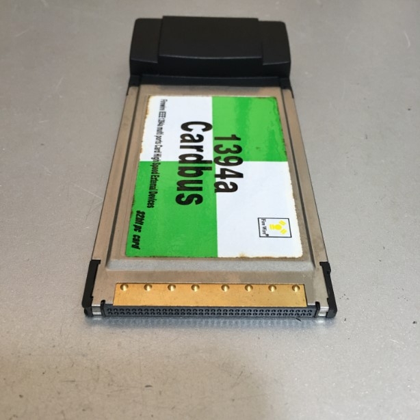PCMCIA CardBus 54mm to 1394A 6 Pin 2 Port Adapter