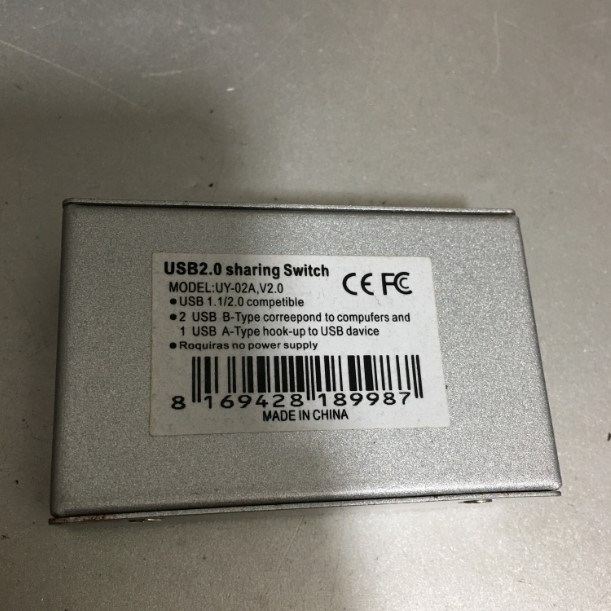 Bộ Chuyển USB Printer Sharing 2 Máy Tính Dùng Chung Một Máy In UY-02A Switch
