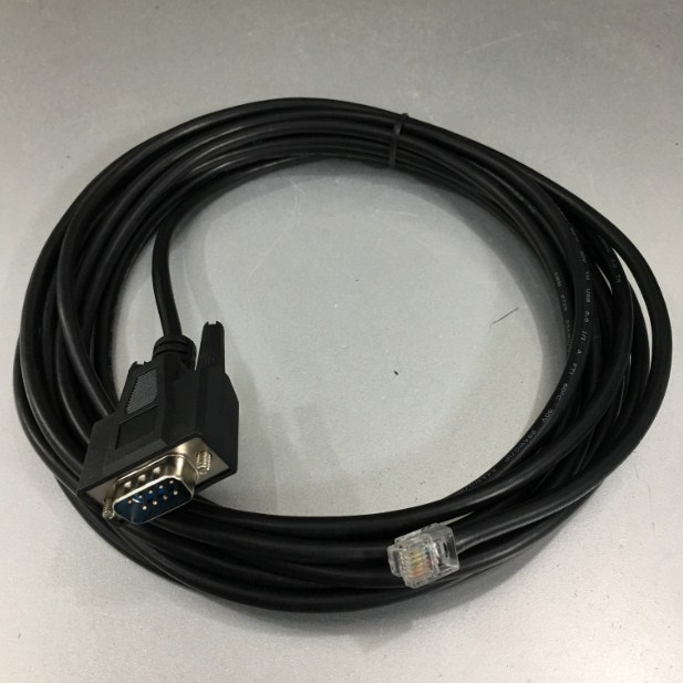 Cáp Cấu Hình Switch Hirschmann Industrial Ethernet Terminal Cable 943 222-001 V.24 interface RS232 RJ11 4Pin 6P4C to DB9 Male Connector Length 5M