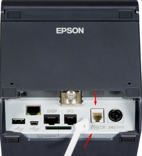 Cáp Kết Nối Ngăn Kéo Đựng Tiền Quầy Thu Ngân CASH DRAWER Với Máy In Nhiệt Epson TM Printer And PC RJ12 6P6C to RJ45 8P8C Cable APG CD-005A Flat Grey Length 3M