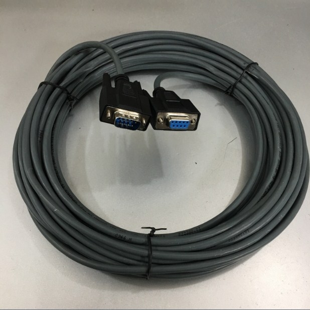 Cáp Điều Khiển CNC MACHINE FAGOR 8040-M Kết Nối Trực Tiếp Từ CNC Với PC RS232C Interface Connection Serial Data Cable DB9 Female to DB9 Male Grey Length 12M