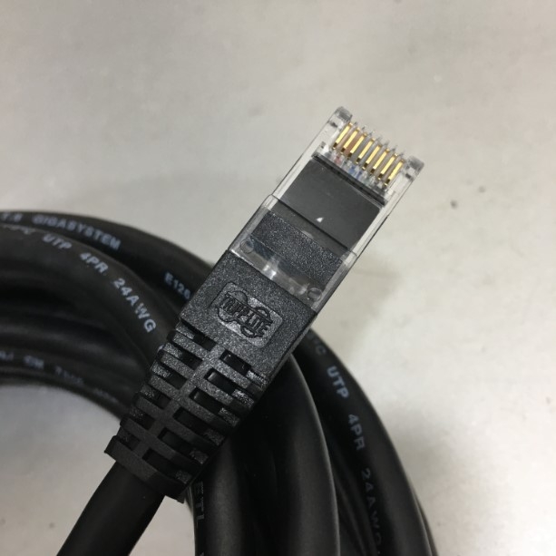 Dây Nhẩy Chuẩn Công Nhiệp TRIPP LITE CAT6 Gigabit Snagless UTP PVC UL 24AWG Industrial Ethernet RJ45 Network Patch Cord Straight Through Cable Black Length 4.6M