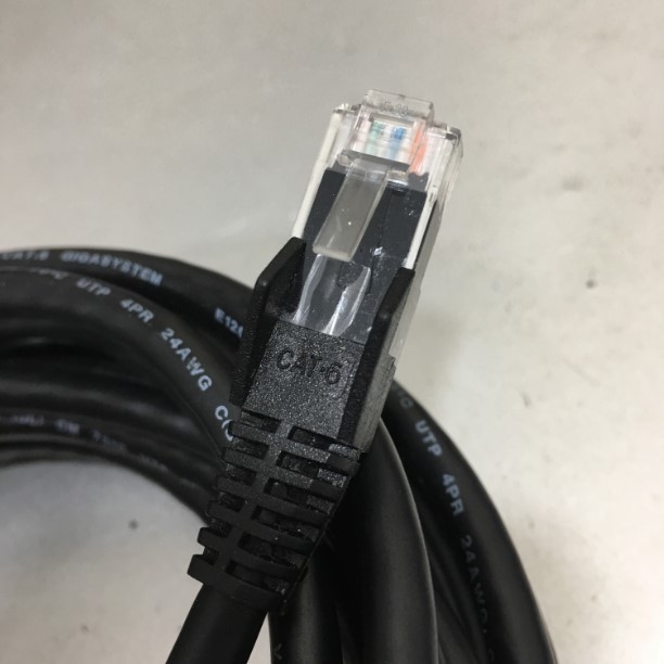 Dây Nhẩy Chuẩn Công Nhiệp TRIPP LITE CAT6 Gigabit Snagless UTP PVC UL 24AWG Industrial Ethernet RJ45 Network Patch Cord Straight Through Cable Black Length 4.6M