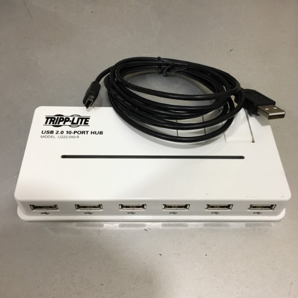 Bộ Chia Cổng 10 Port Hup USB 2.0 Tripp Lite U222-010-R White For Thiết Bị Hội Nghị Truyền Hình Camera Printer Scanner Hard Drive