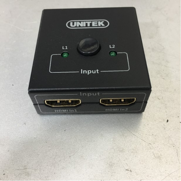 Bộ Chuyển Tín Hiệu HDMI 2 Vào 1 Ra UNITEK Y-5186A 3D Switch 1080P 4Kx2K HDMI 2 in 1 out SPLITTER