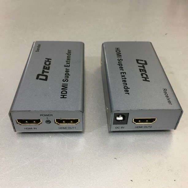 Bộ Chuyển Đổi Tín Hiệu HDMI to LAN DTECH DT-7009A HDMI Network Ip Extender 60 Meters Sender and Receiver Adapter Hàng Đã Qua Sử Dụng