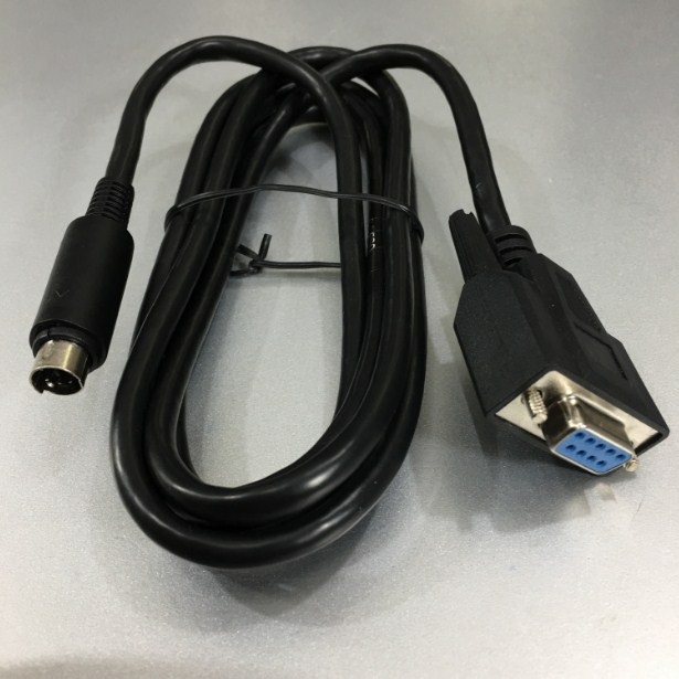 Cáp Kết Nối PLC Programming DCU Smart GPRS Data Concentrator Unit For Electric Energy DLMS AMI AMR JIANAN DJGZ23 Với Máy Tính Để Nạp Code RS232 6 Pin Mini DIN to DB9F Cable Length 1.8M
