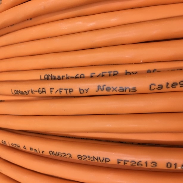 Cáp Mạng Nexans LANMARK-6A F/FTP AWG23 CAT 6A LSZH 10GBase-T and up to 500MHz ORANGE Cuộn Dài 100M REEL P.N100.692G