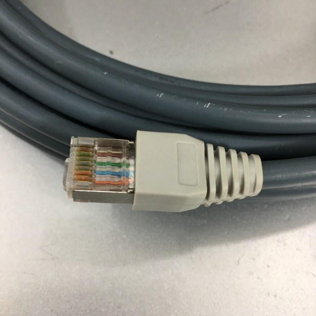 Cáp Mạng Ethernet Công Nghiệp NC-CAB-DMC100 10M Nexans LANmark-Cat6A Ultim Patch Cord 10G RJ45 8P8C Plug up to 500MHz FTP Screened LSZH Grey For Remote I/O Connection PLC HMI Robots Servos