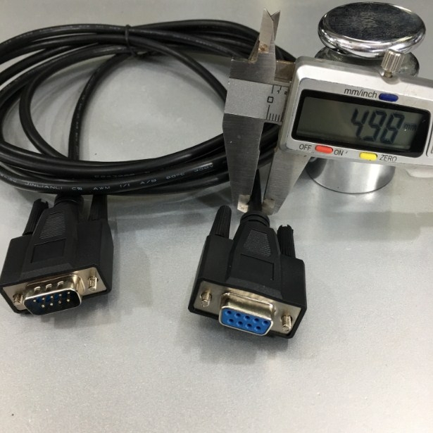 Cáp Máy In Mã Vạch SATO HR2 SERIES Cable RS-232C Interface Connection DB9 Female to DB9 Male Serial JINLIANLI E243928 Black Length 2M