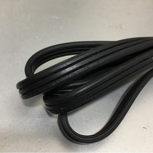 Dây Nguồn Dẹt Japan Power Cord Flat JIS 8303 to IEC 60320 C13 LINETEK LP-30B LS-13 10A 125V 18AWG 3x0.824mm² Length 1.8M
