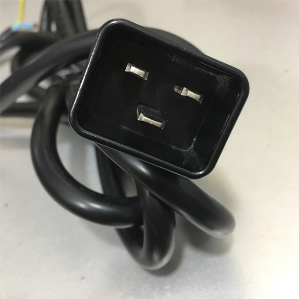 Đây Nguồn Đấu Bo Mạch Bare Wire to IEC C20 Electrical Power Cord AC DC Power Supply Extension Cable 250V 16A 14AWG 3x1.5mm² H05VV-F OD 9.2mm length 2.5M
