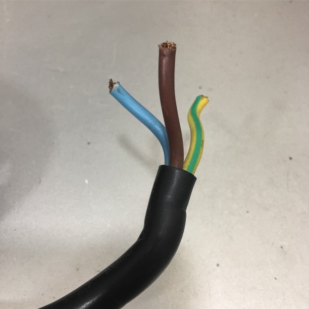 Đây Nguồn Đấu Bo Mạch Bare Wire to IEC C20 Electrical Power Cord AC DC Power Supply Extension Cable 250V 16A 14AWG 3x1.5mm² H05VV-F OD 9.2mm length 2.5M