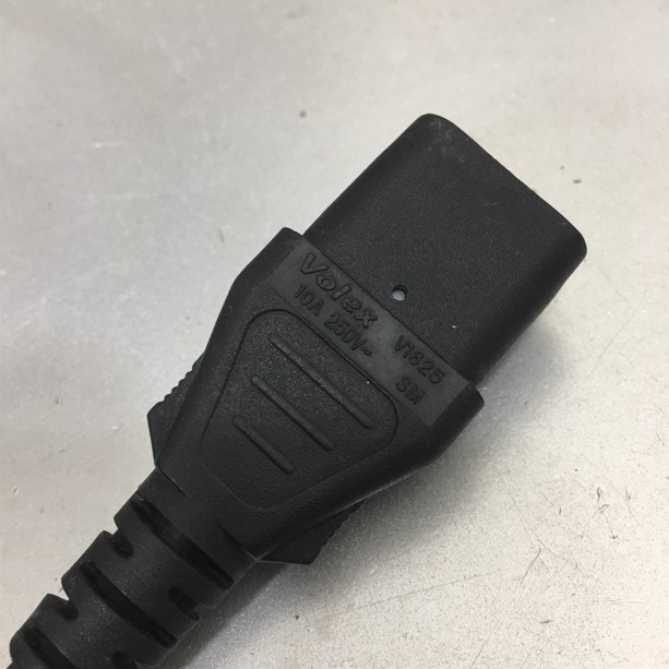 Dây Nguồn 2M 6.5ft Volex AC Power Cord NEMA 6-15P to C13 10A 250V 18AWG 3x1.0mm² UL SJT Cable OD 7.8mm