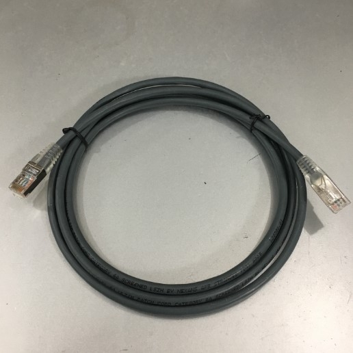 Dây Nhẩy CAT6A Shielded LSZH SFTP Nexans LANmark PVC CMX Ethernet Network Patch Cord up to 10GBase-T and 500MHz Straight Through Cable Gray Length 2M