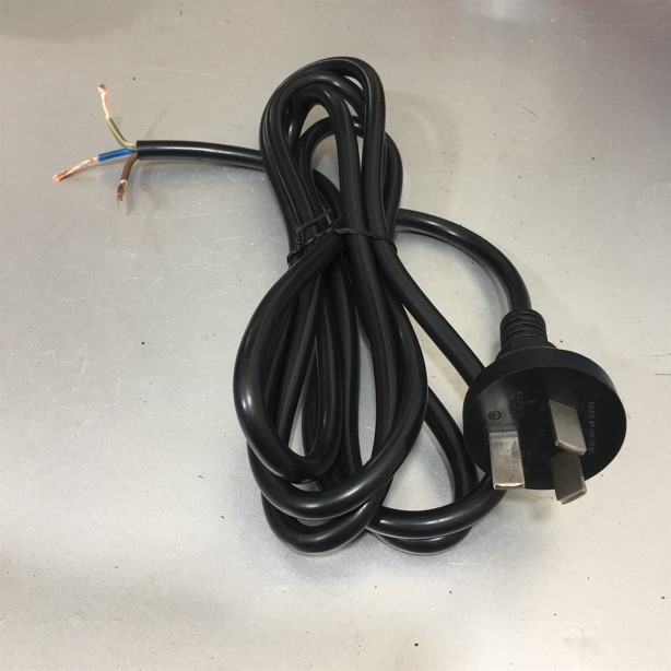 Đây Nguồn Đấu Bo Mạch China Plug GB2099 to Bare Wire Electrical Power Cord AC DC Power Supply Extension Cable 250V 20A 3x1.5mm² H05VV-F OD 8.1mm length 2.5M