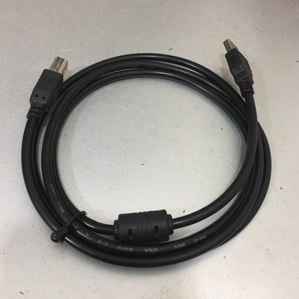 Cáp Máy In OEM Cổng USB 2.0 Printer Cable Type A Male to Type B Male Black Length 1.5M