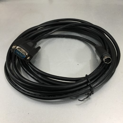 Cáp Lập Trình FATEK FBs Series PLC Port Connection to HMI Màn hình Hitech PWS6600S-S COM 1 Port Cable Serial Communication Mini Din 4 Pin Male to RS232 DB9 Male Black length 7M