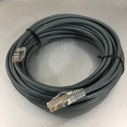 Cáp Mạng Kết Nối I/O Từ Xa NC-CAB-DMC100 Nexans LANmark-Cat6A Ultim Patch Cord 10G RJ45 8P8C Plug up to 500MHz FTP Screened LSZH Grey For Remote I/O Connection PLC HMI Robots Servos