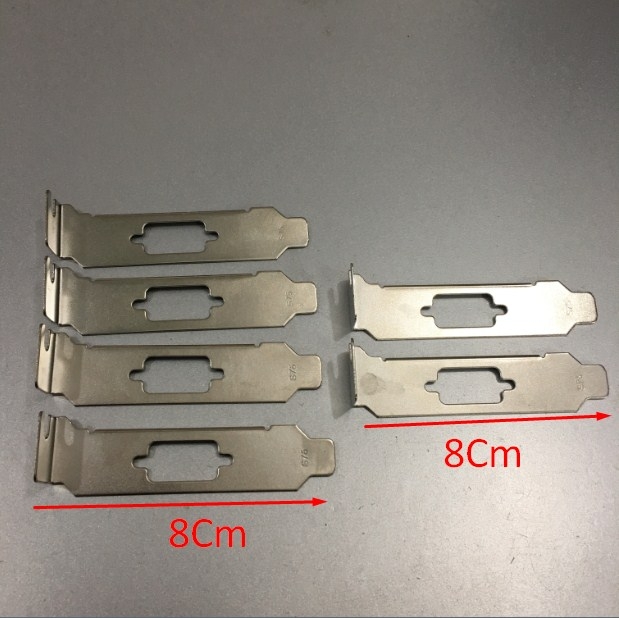 Thanh Chặn Cổng RS232 Low Profile Bracket Short Panel For 1 Port Serial Port DB9 RS232 COM PCIe Card Screwhole 8 Cm Computer Desktop Small Form SFF