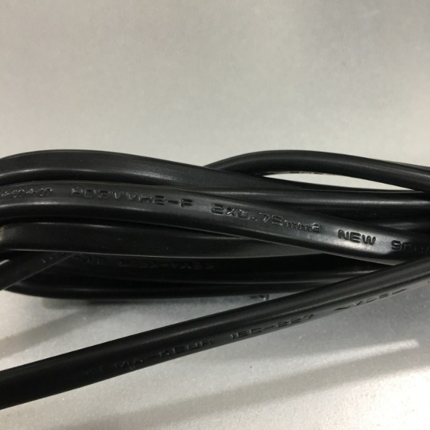 Dây Nguồn Số 8 Ming Tak MT-18 MT-11 Chuẩn 2 Chân Đầu Tròn AC Power Cord Schuko CEE7/16 Euro Plug to C7 2.5A 250V 2x0.75mm For Printer or Adapter Cable FLAT PVC Black Length 1.8M