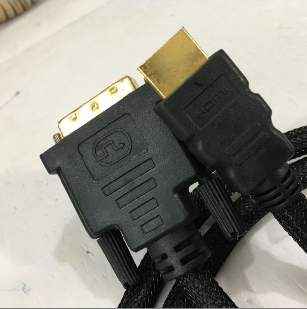 Cáp Chuyển Đổi Tín Hiệu HDMI to DVI-D 24+1 Adapter Converter H&T 1080P Cable Length 1.5M