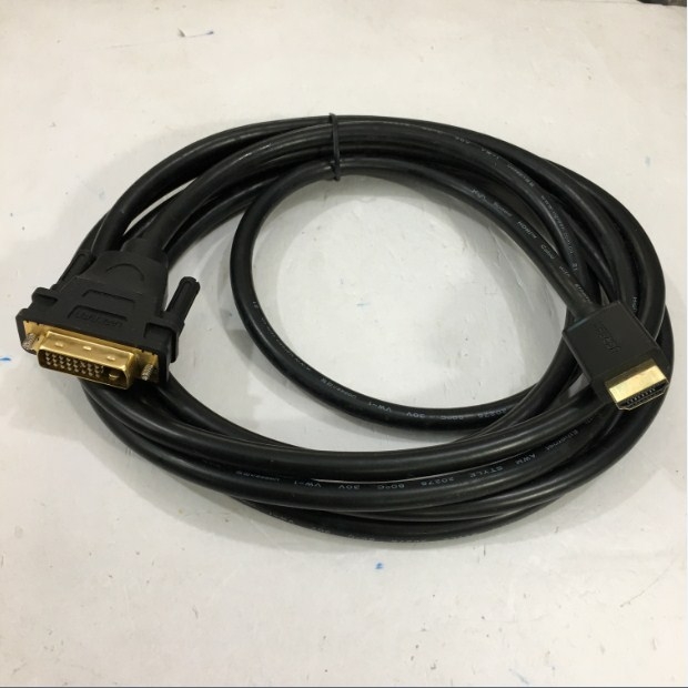 Cáp Chuyển Đổi Tín Hiệu HDMI to DVI-D 24+1 Adapter Converter Chính Hãng Ugreen 10136 1080P Cable Length 3M