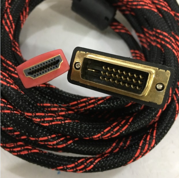 Cáp Chuyển Đổi Tín Hiệu HDMI to DVI-D 24+1 Adapter Converter Chính Hãng King-Master HDMI 1.3 1080i Cable Length 5M