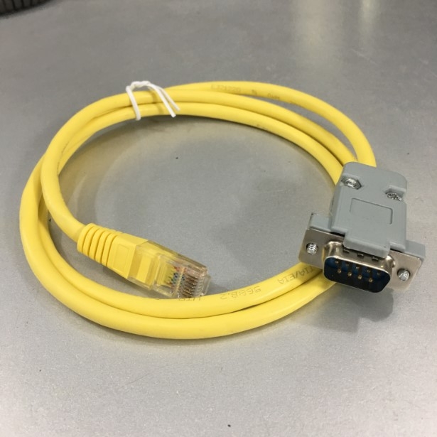 Cáp Điều Khiển LAN RJ45 Male to Serial DB9 Male Console Cable Yellow Length 1M