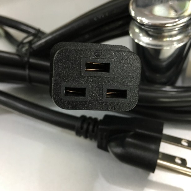 Dây Nguồn Máy Chủ E-JUN EJ-302 EJ-88 AC Power Cord IEC 320 C19 to NEMA 5-15P 250V 16A 14AWG 3x2.08mm² Length 3M