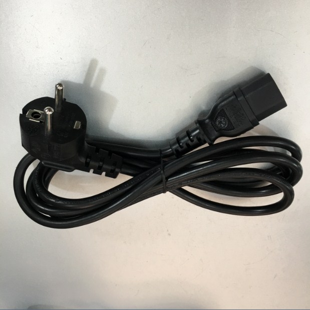 Dây Nguồn Chính Hãng LINETEK European Schuko Right Angle Power Cord CEE 7/7 to IEC320 C13 10A 250V 3x0.75mm² Length 1.8M