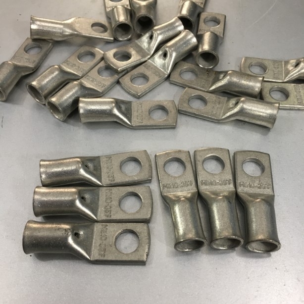Đầu Cốt Hạ Thế Cosse Solderless Crimp Ring Terminal Chất Lượng Cao Mecatraction DEF35-10T M10 Stud Size to 35mm² Wire Size E-Cu 50 PCS/Box