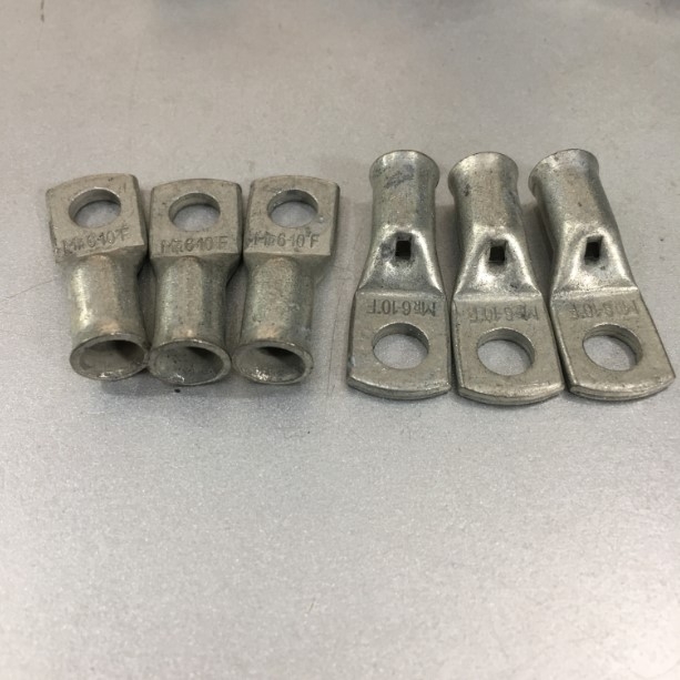 Đầu Cốt Hạ Thế Cosse Solderless Crimp Ring Terminal Chất Lượng Cao Mecatraction DEF10-6T M6 Stud Size to 10mm² Wire Size E-Cu 50 PCS/Box