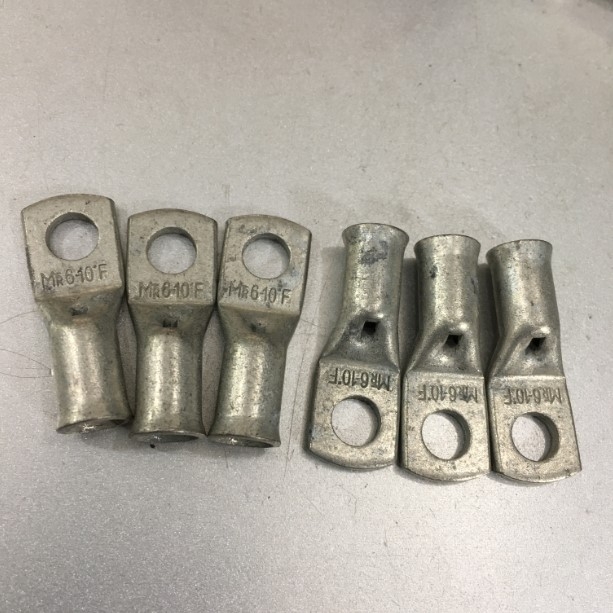 Đầu Cốt Hạ Thế Cosse Solderless Crimp Ring Terminal Chất Lượng Cao Mecatraction DEF10-6T M6 Stud Size to 10mm² Wire Size E-Cu 50 PCS/Box