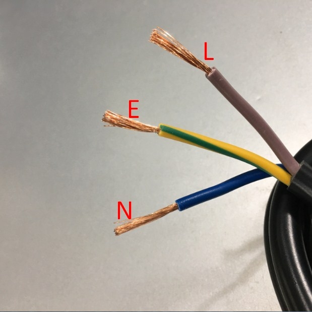 Dây Nguồn IEC320 C19 to Connectors Terminals 16A 250V 3x1.5mm² For IEC309 IP44 Outlet Cable Mount And Server Length 1.5M