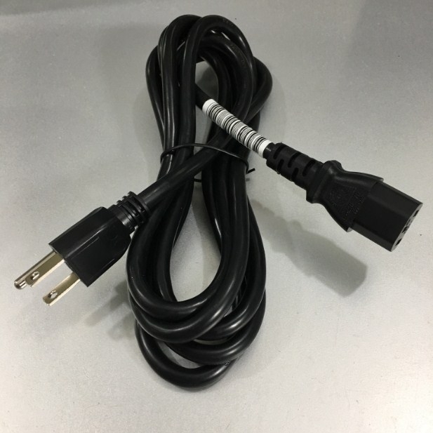 Dây Nguồn 3 Chân 2 Dẹt 1 Tròn Có Tiếp Địa Japan PSE JET AC Power Cord Janpan JIS C 8303 to IEC 320 C13 12A 125V 16AWG 3x1.25mm² Chính Hãng WELL SHIN WS-001F WS-002 Length 2.5M