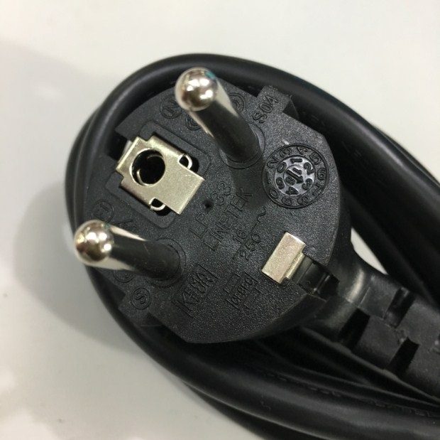 Dây Nguồn LINETEK LP-33 LS-60 Chuẩn 2 Chân Đầu Tròn AC Power Cord Schuko CEE7 Euro Plug to C13 10A 250V 3x1.0mm² For Máy Chủ IBM DELL HP LENOVO Thiết Bị Mạng Cisco Huawei Và Thiết Bị Y Tế Length 2.5M